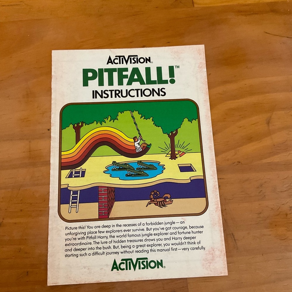 Activision Pitfall! Instruction Manual